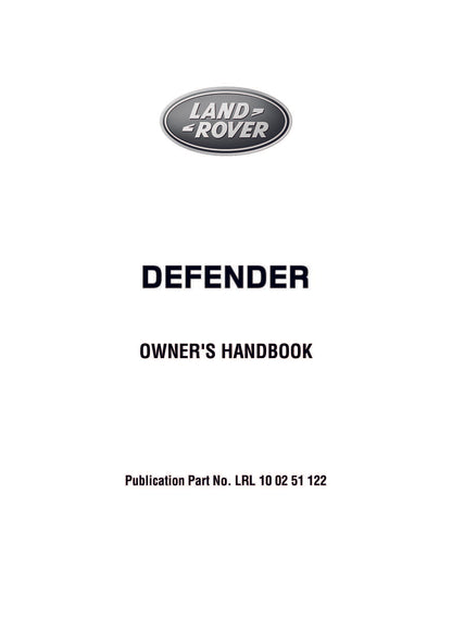 2012 Land Rover Defender Gebruikershandleiding | Engels