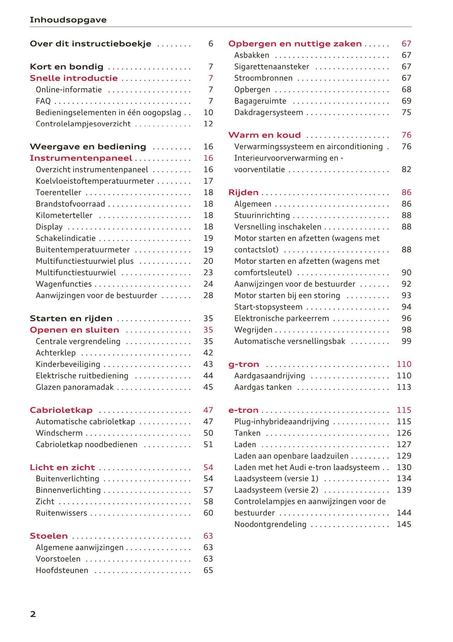 2017-2018 Audi A3/S3/RS 3 Gebruikershandleiding | Nederlands