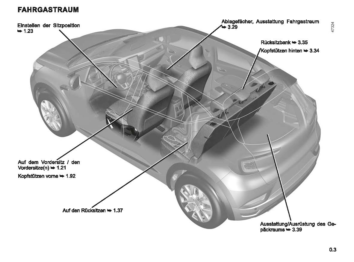 2022-2023 Renault Captur Manuel du propriétaire | Allemand