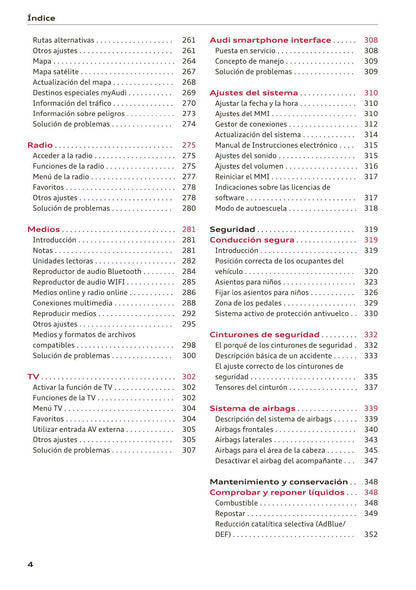 2017-2020 Audi A5 Bedienungsanleitung | Spanisch