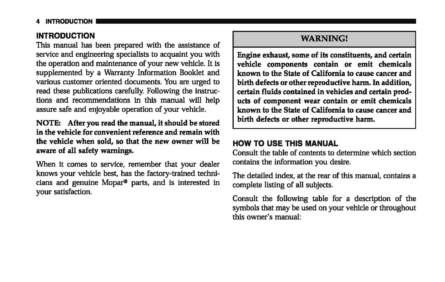 2006 Dodge Magnum Gebruikershandleiding | Engels