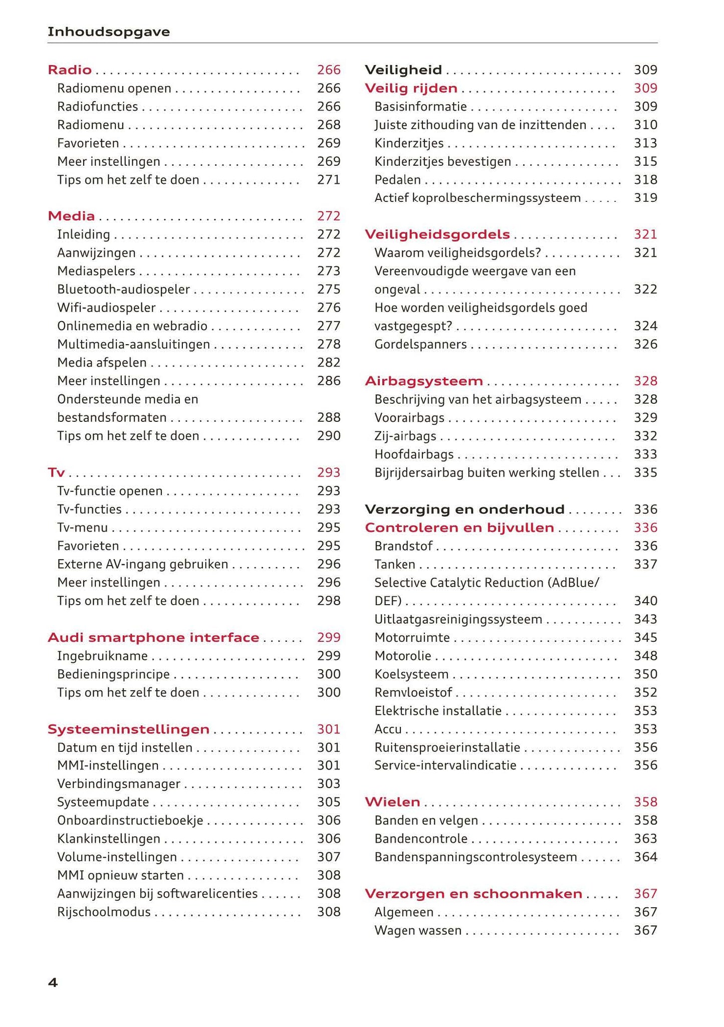 2017-2020 Audi A5/A5 Cabriolet/A5 Coupé/A5 Sportback/A5 Sportback g-tron Owner's Manual | Dutch