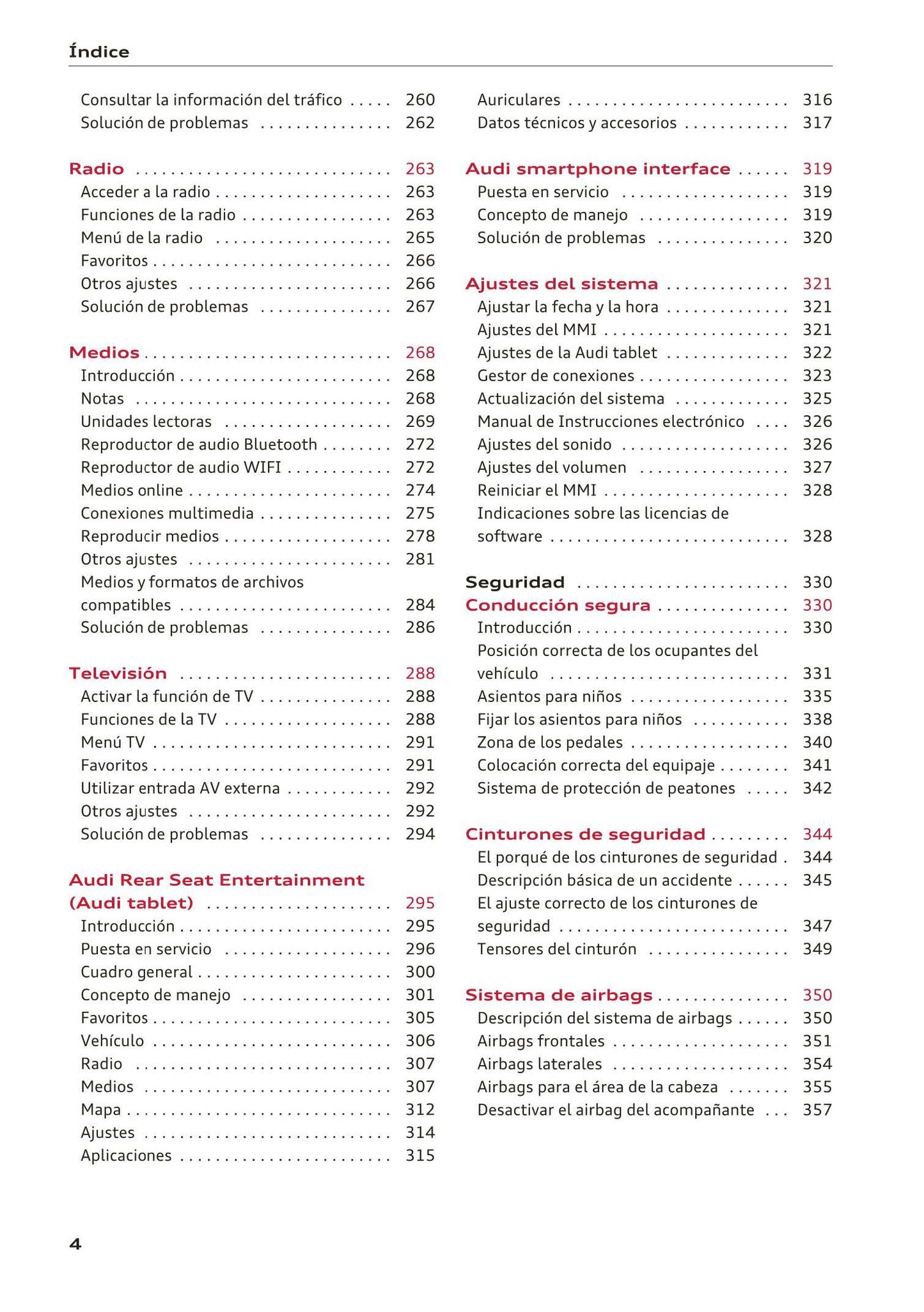 2015-2019 Audi A4 Manuel du propriétaire | Français