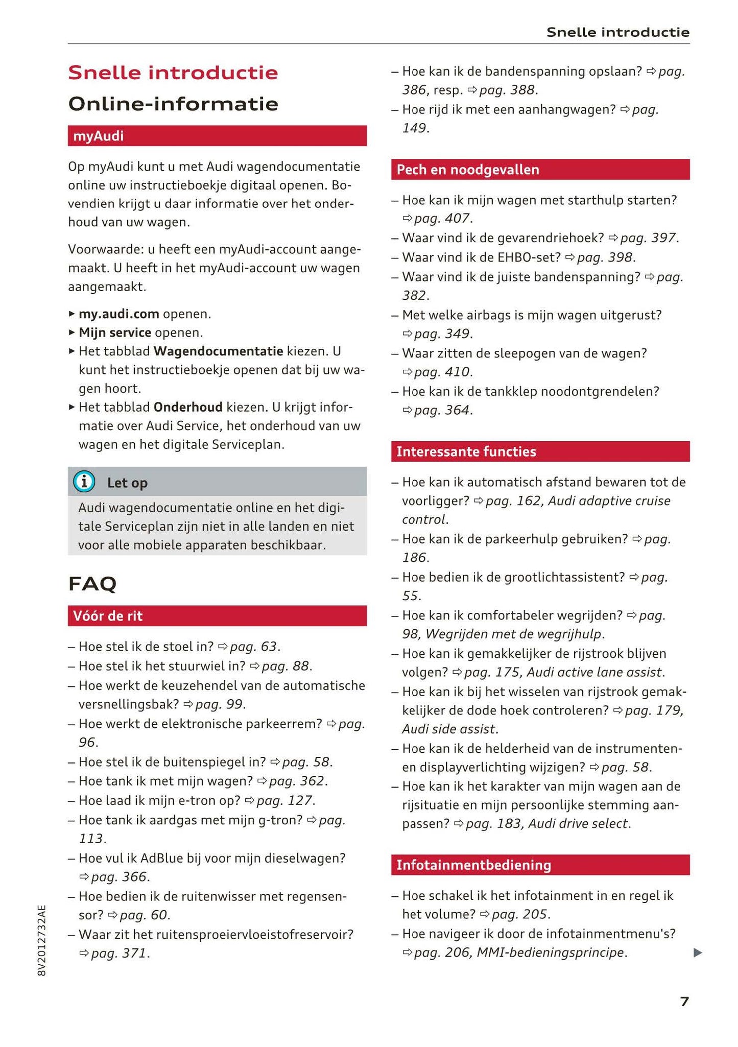 2017-2018 Audi A3/S3/RS 3 Gebruikershandleiding | Nederlands