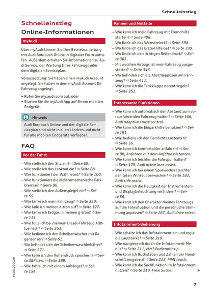 2016-2018 Audi A3 Bedienungsanleitung | Deutsch