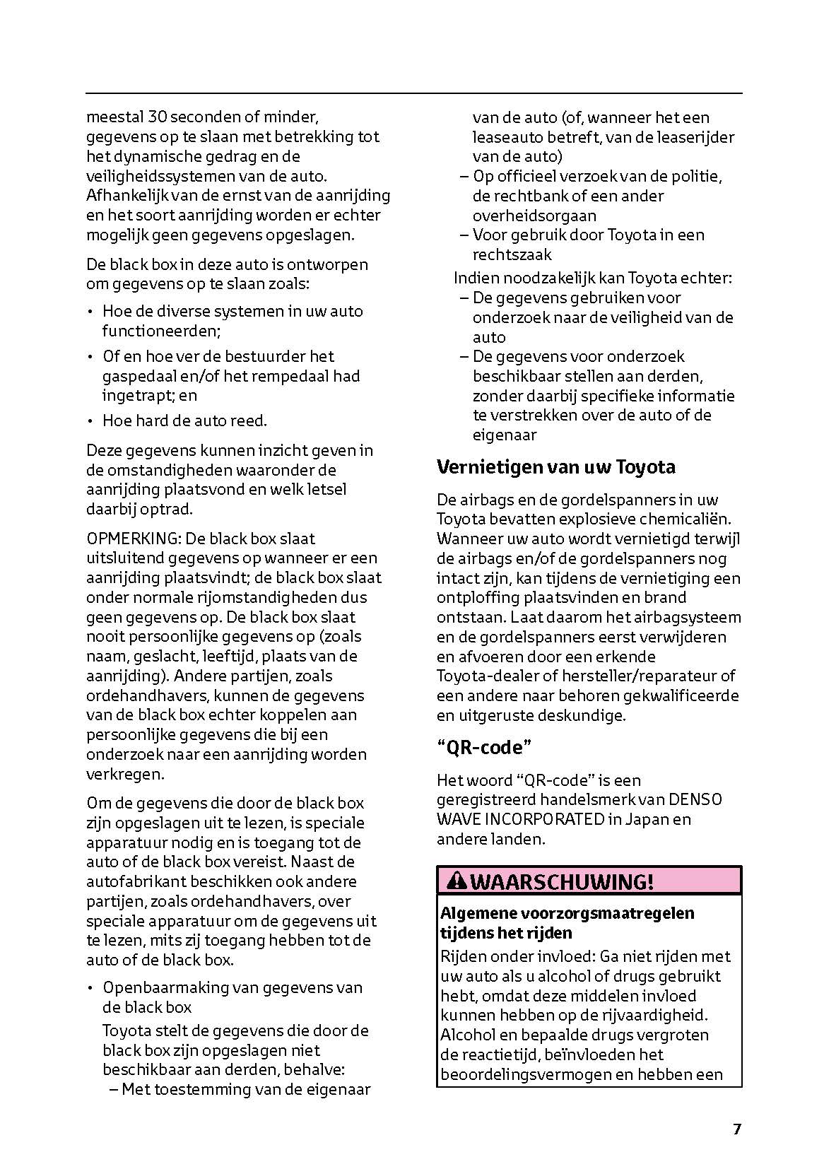 2022-2023 Toyota Corolla Cross Gebruikershandleiding | Nederlands