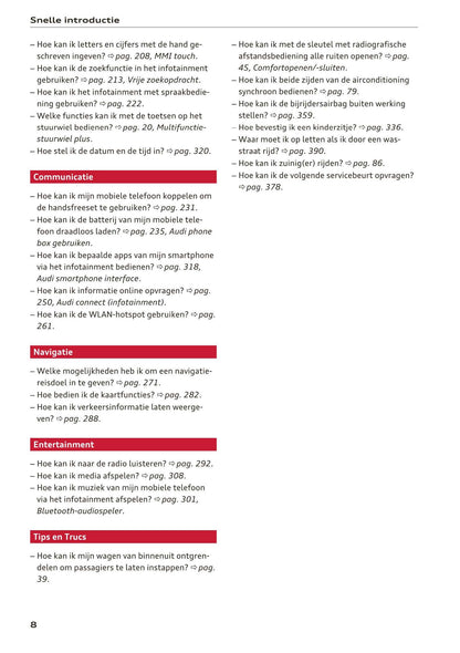 2017-2018 Audi A3/S3/RS 3 Gebruikershandleiding | Nederlands