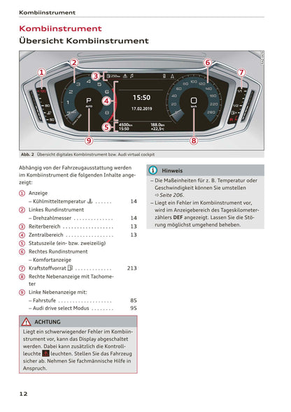 2018-2023 Audi A1 Bedienungsanleitung | Deutsch