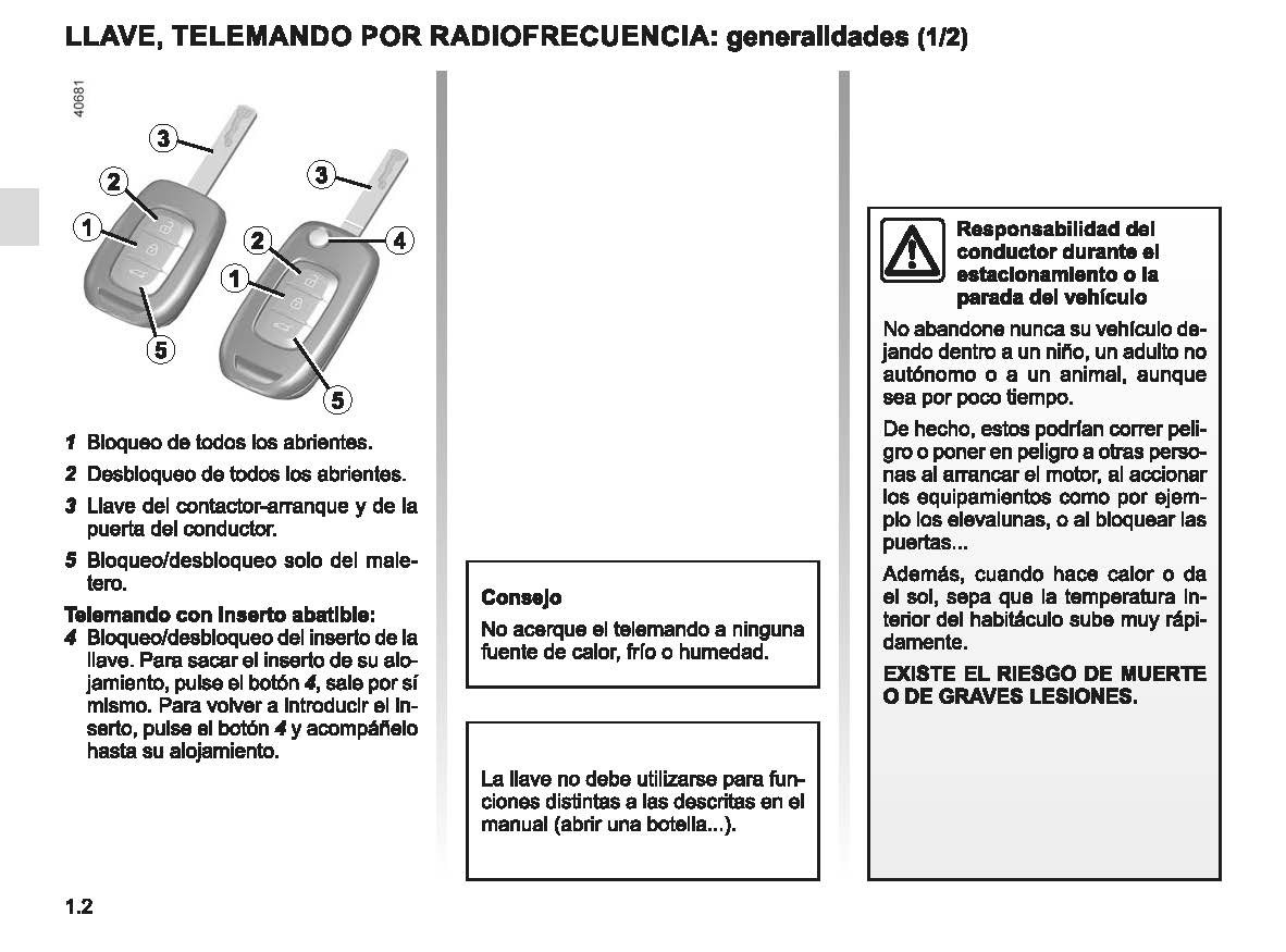 2022-2023 Renault Captur Owner's Manual | Spanish