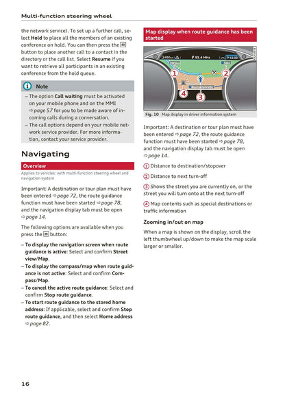 Audi MMI Navigation System Plus 2014 - 2018