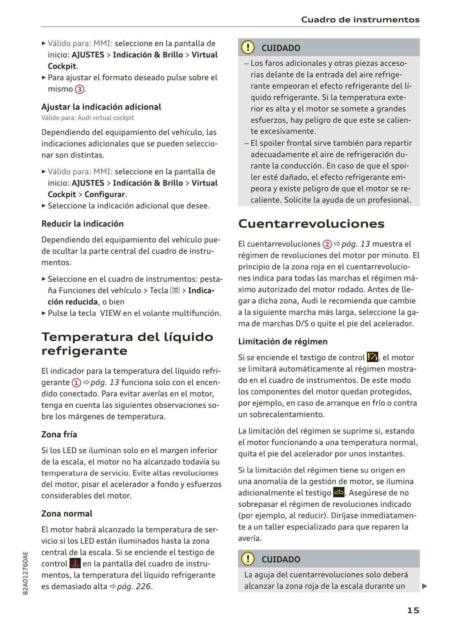 2018-2023 Audi A1 Bedienungsanleitung | Spanisch