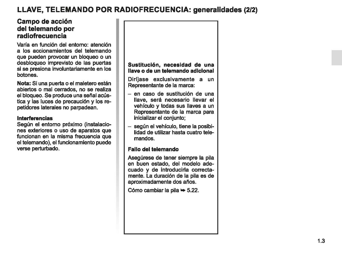 2022-2023 Renault Captur Owner's Manual | Spanish