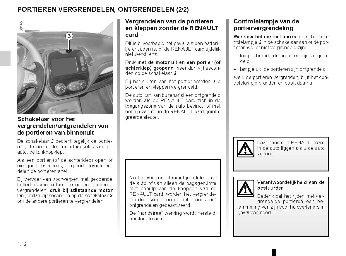 2014-2016 Renault Captur Gebruikershandleiding | Nederlands