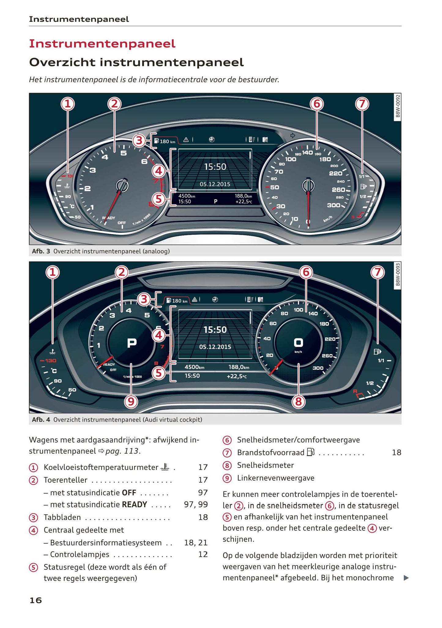 2017-2020 Audi A5/A5 Cabriolet/A5 Coupé/A5 Sportback/A5 Sportback g-tron Owner's Manual | Dutch