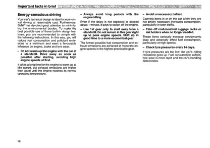 1991 BMW 8 Series Owner's Manual | English