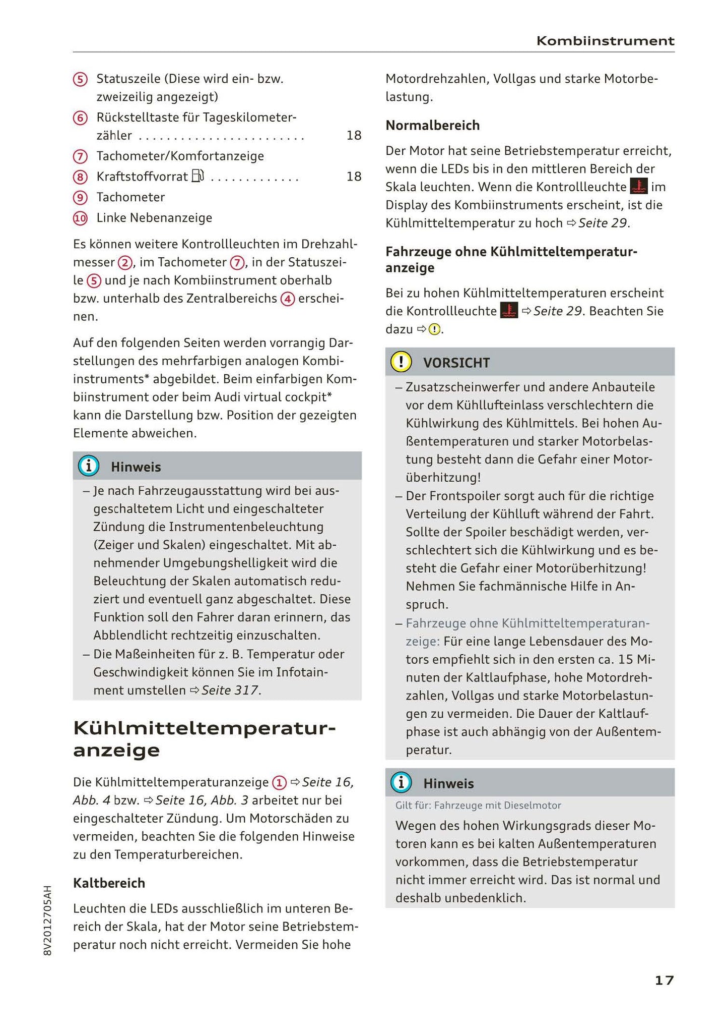 2016-2018 Audi A3 Bedienungsanleitung | Deutsch