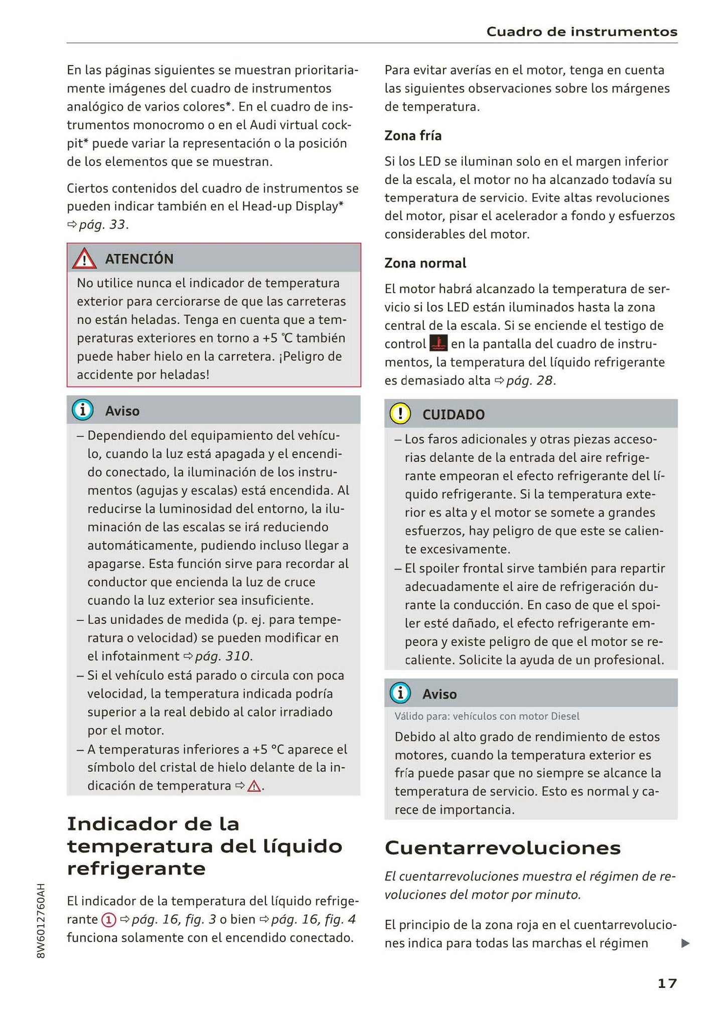 2017-2020 Audi A5 Bedienungsanleitung | Spanisch