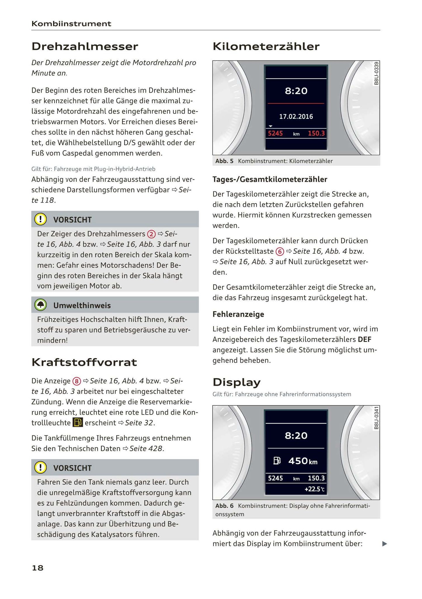 2016-2018 Audi A3 Bedienungsanleitung | Deutsch