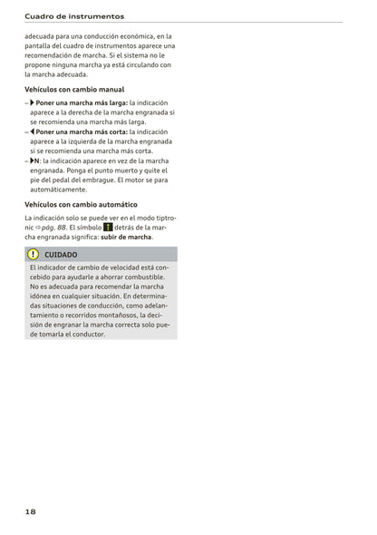 2018-2023 Audi A1 Bedienungsanleitung | Spanisch