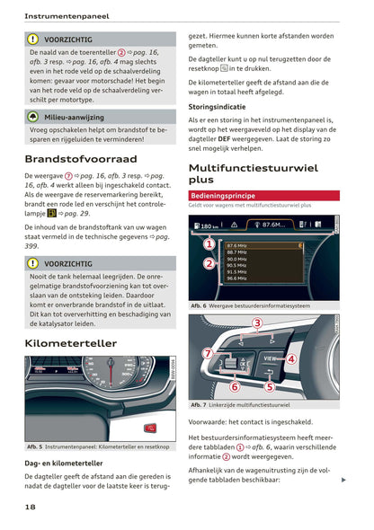 2017-2020 Audi A5/A5 Cabriolet/A5 Coupé/A5 Sportback/A5 Sportback g-tron Owner's Manual | Dutch