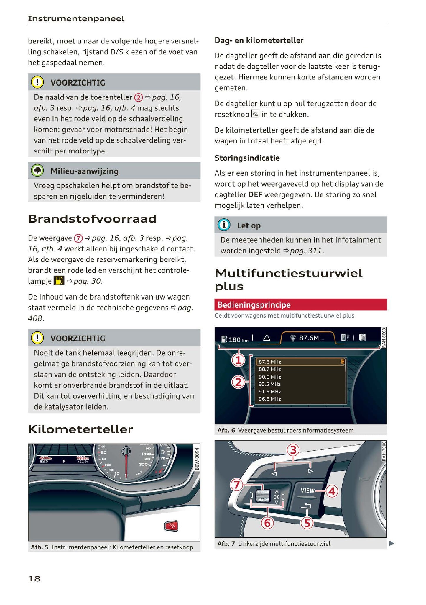 2018-2019 Audi A4 Manuel du propriétaire | Néerlandais