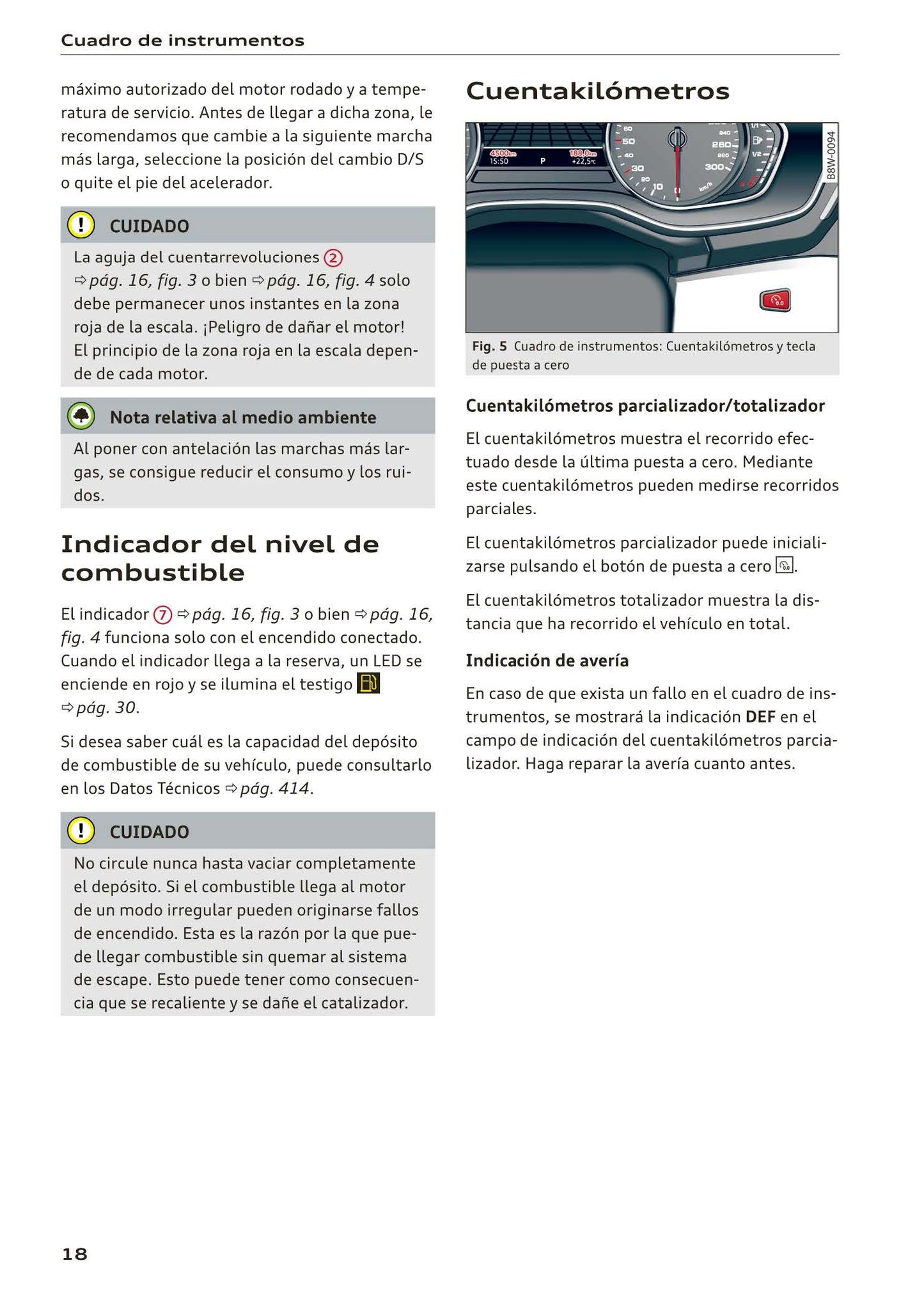 2017-2020 Audi A5 Bedienungsanleitung | Spanisch