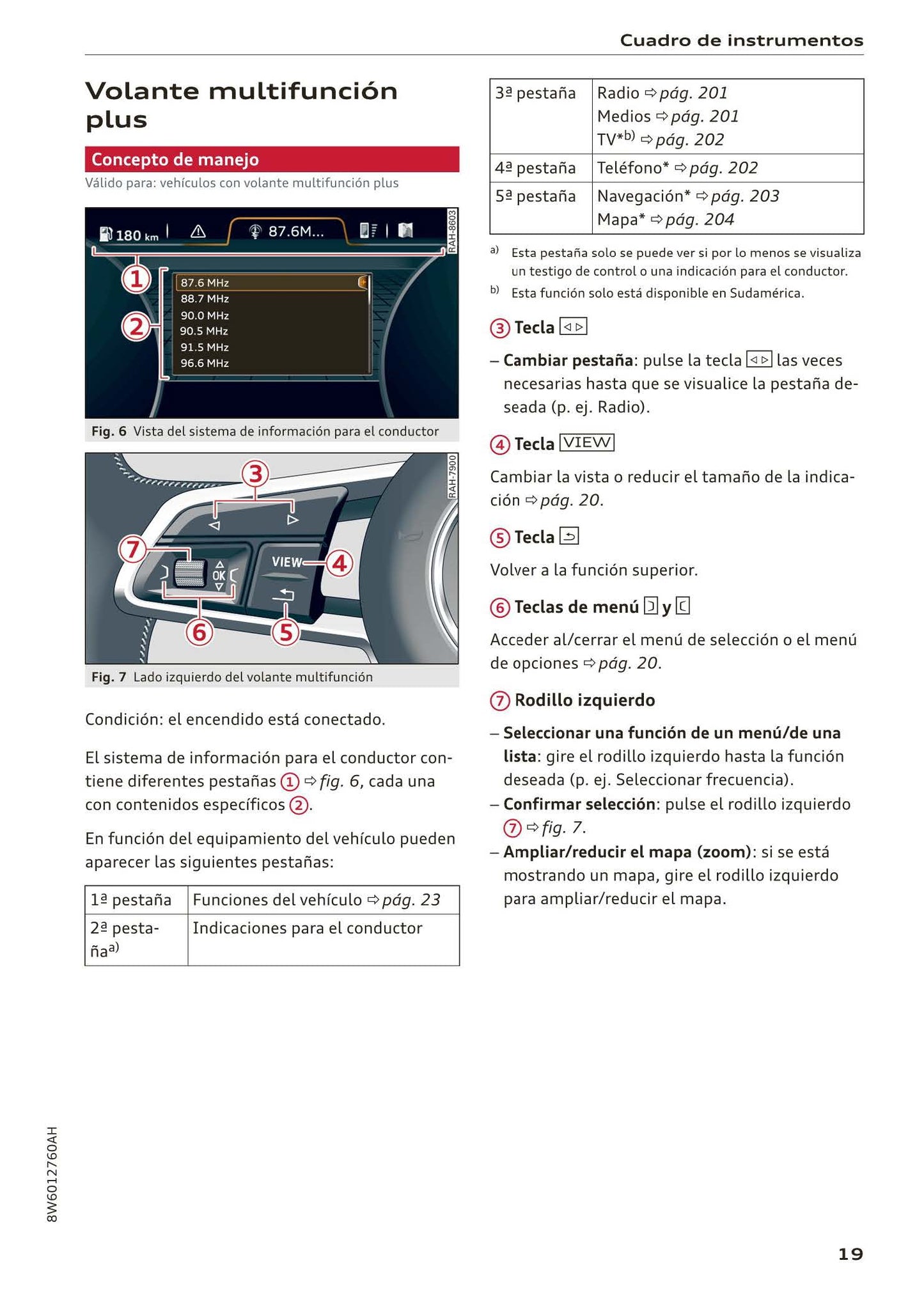 2017-2020 Audi A5 Bedienungsanleitung | Spanisch