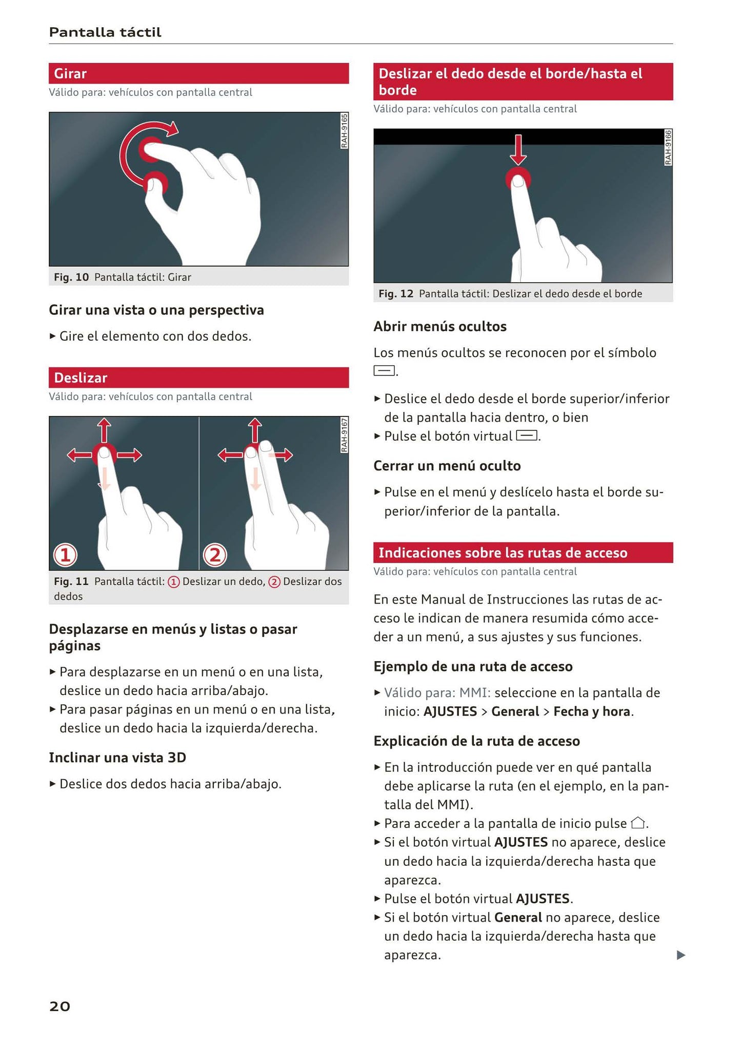 2018-2023 Audi A1 Bedienungsanleitung | Spanisch