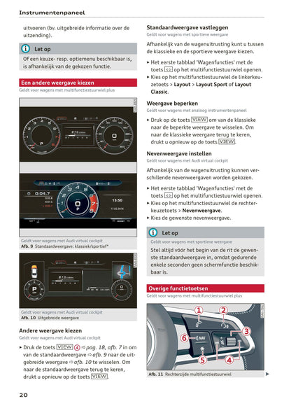 2017-2020 Audi A5/A5 Cabriolet/A5 Coupé/A5 Sportback/A5 Sportback g-tron Owner's Manual | Dutch