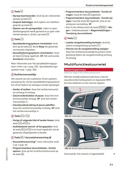 2017-2020 Audi A5/A5 Cabriolet/A5 Coupé/A5 Sportback/A5 Sportback g-tron Owner's Manual | Dutch