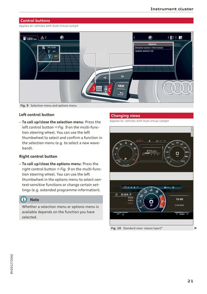 2016-2018 A3 Audi Bedienungsanleitung | Englisch