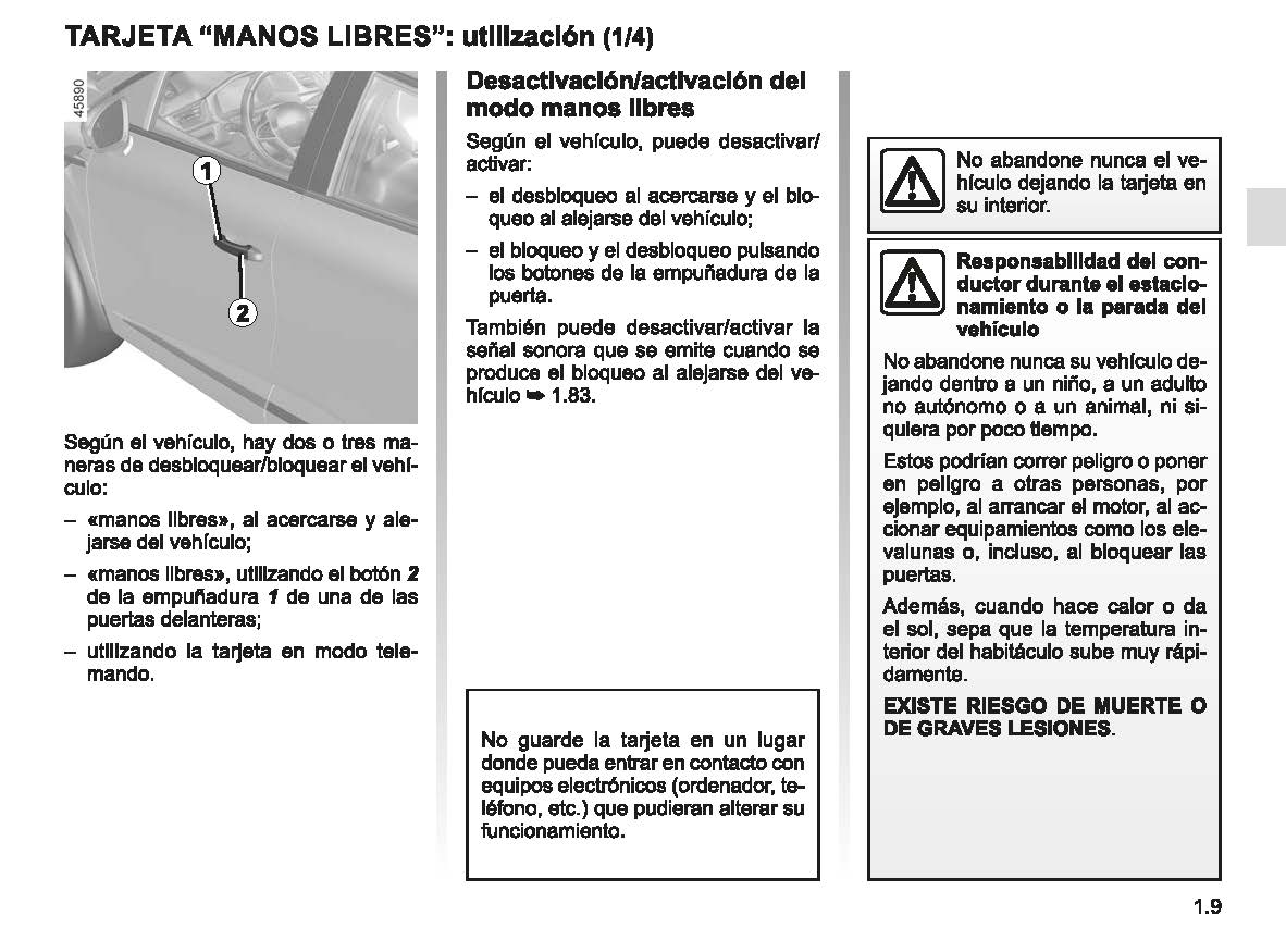 2022-2023 Renault Captur Owner's Manual | Spanish