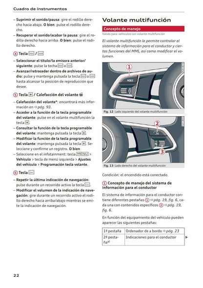 2017-2020 Audi A5 Bedienungsanleitung | Spanisch