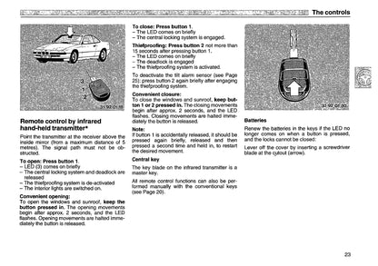 1991 BMW 8 Series Owner's Manual | English