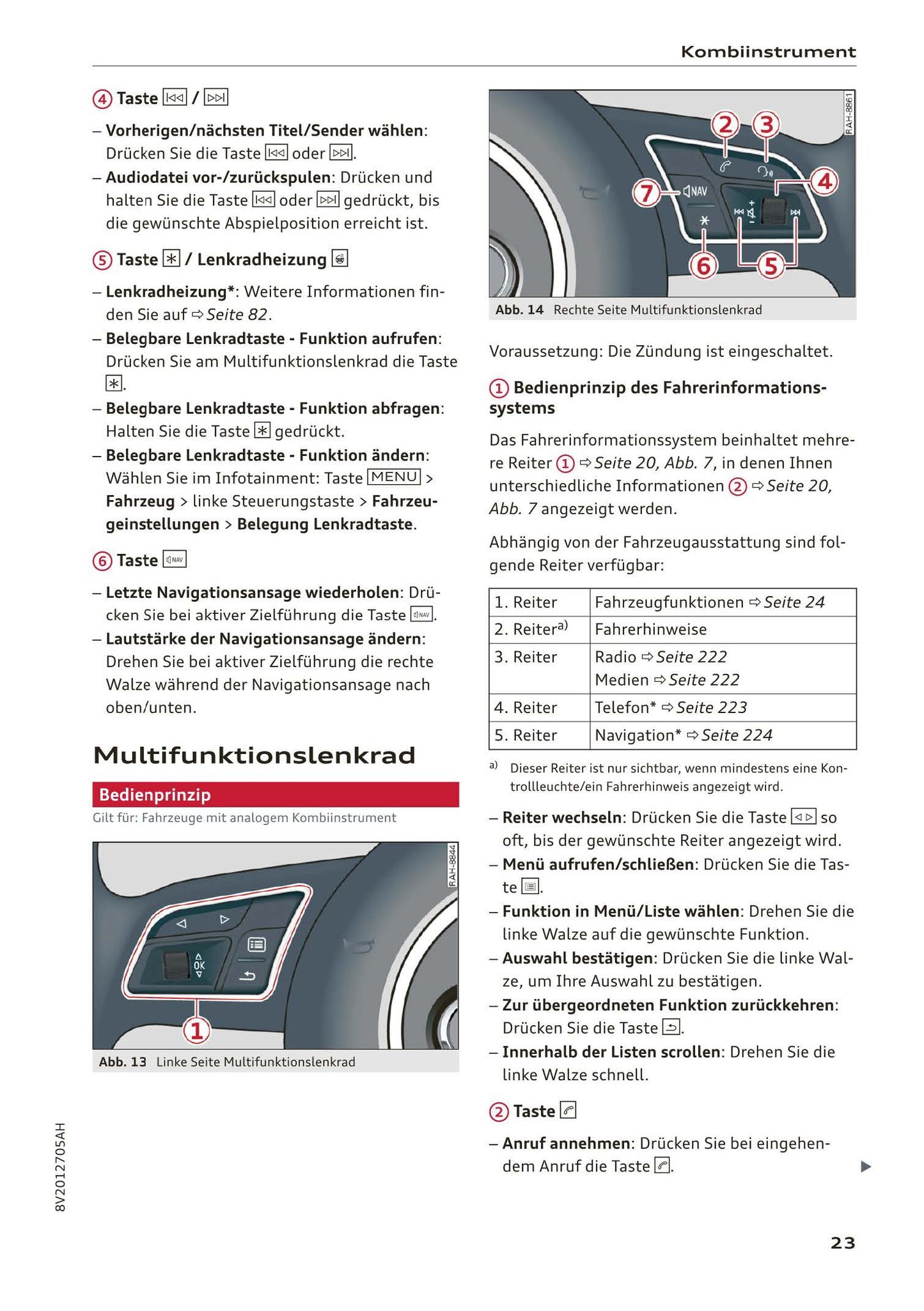 2016-2018 Audi A3 Bedienungsanleitung | Deutsch