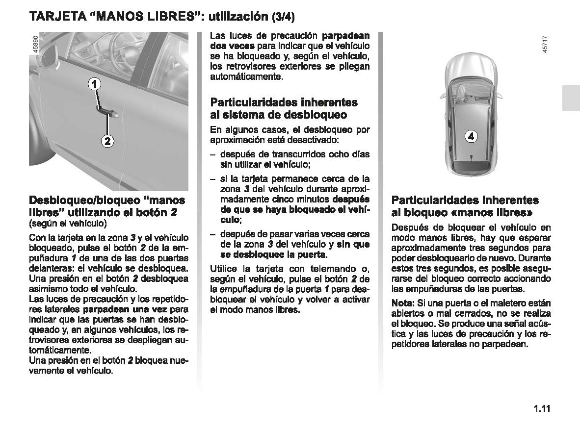 2022-2023 Renault Captur Owner's Manual | Spanish