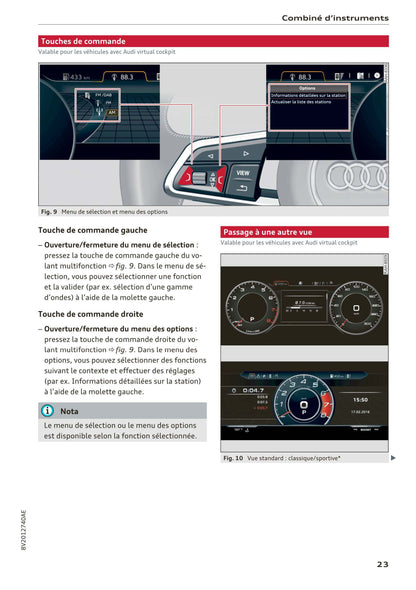 2016-2018 Audi A3 Bedienungsanleitung | Französisch