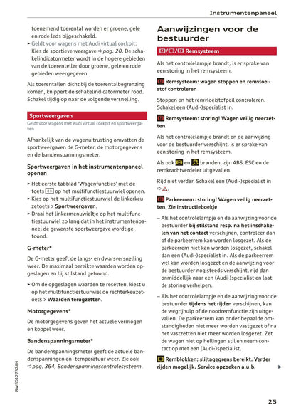 2017-2020 Audi A5/A5 Cabriolet/A5 Coupé/A5 Sportback/A5 Sportback g-tron Owner's Manual | Dutch