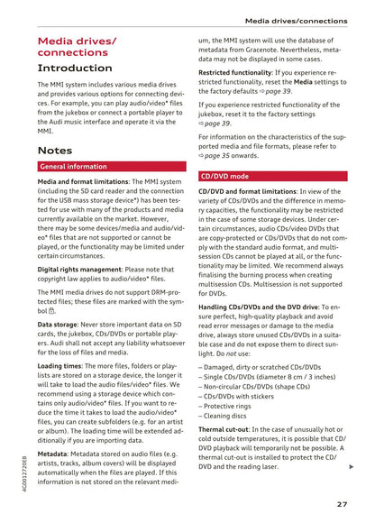 Audi MMI Navigation System Plus 2014 - 2018