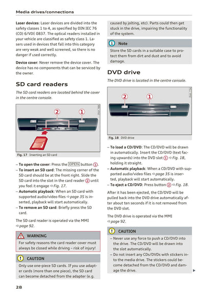Audi MMI Navigation System Plus 2014 - 2018