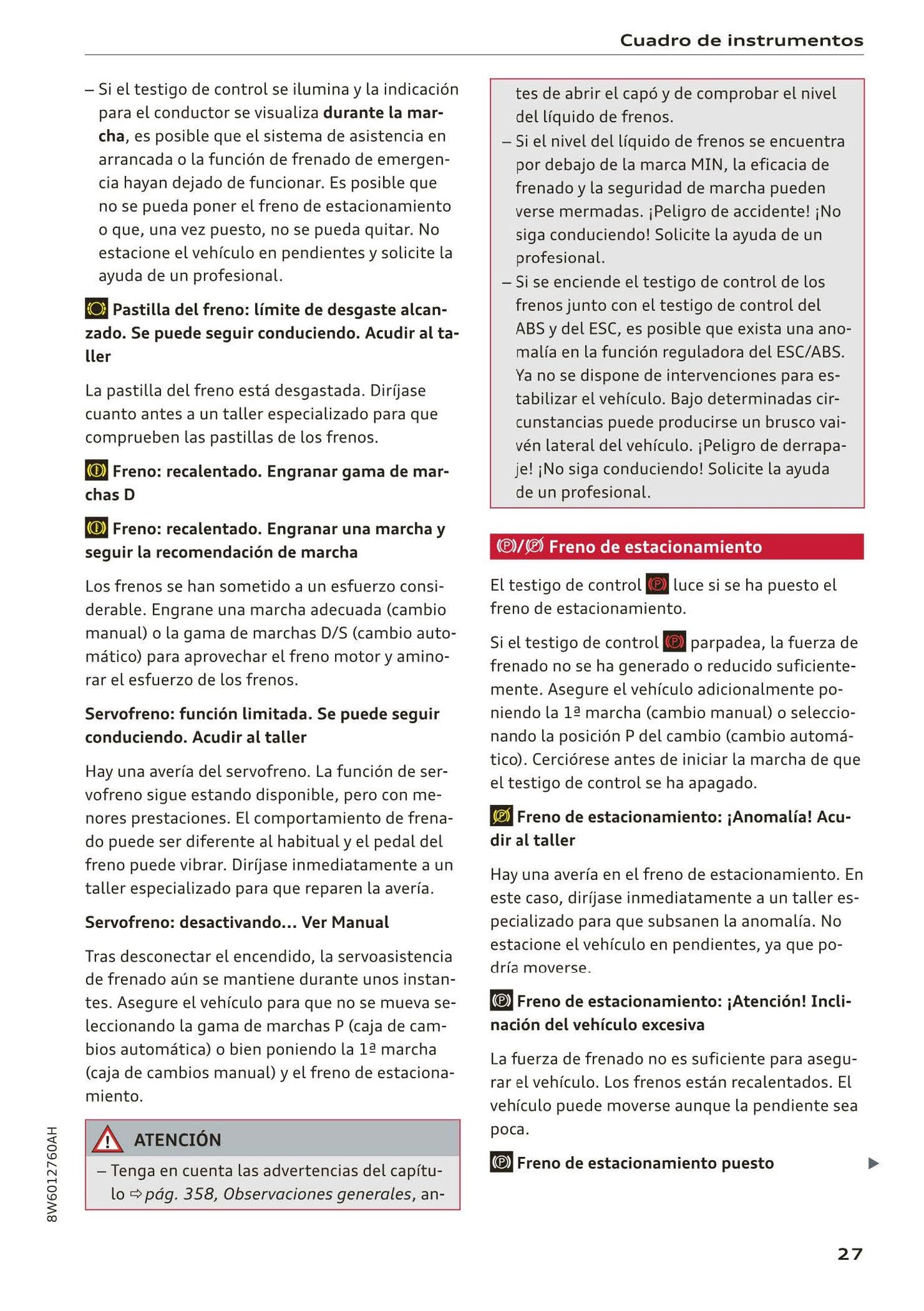 2017-2020 Audi A5 Bedienungsanleitung | Spanisch