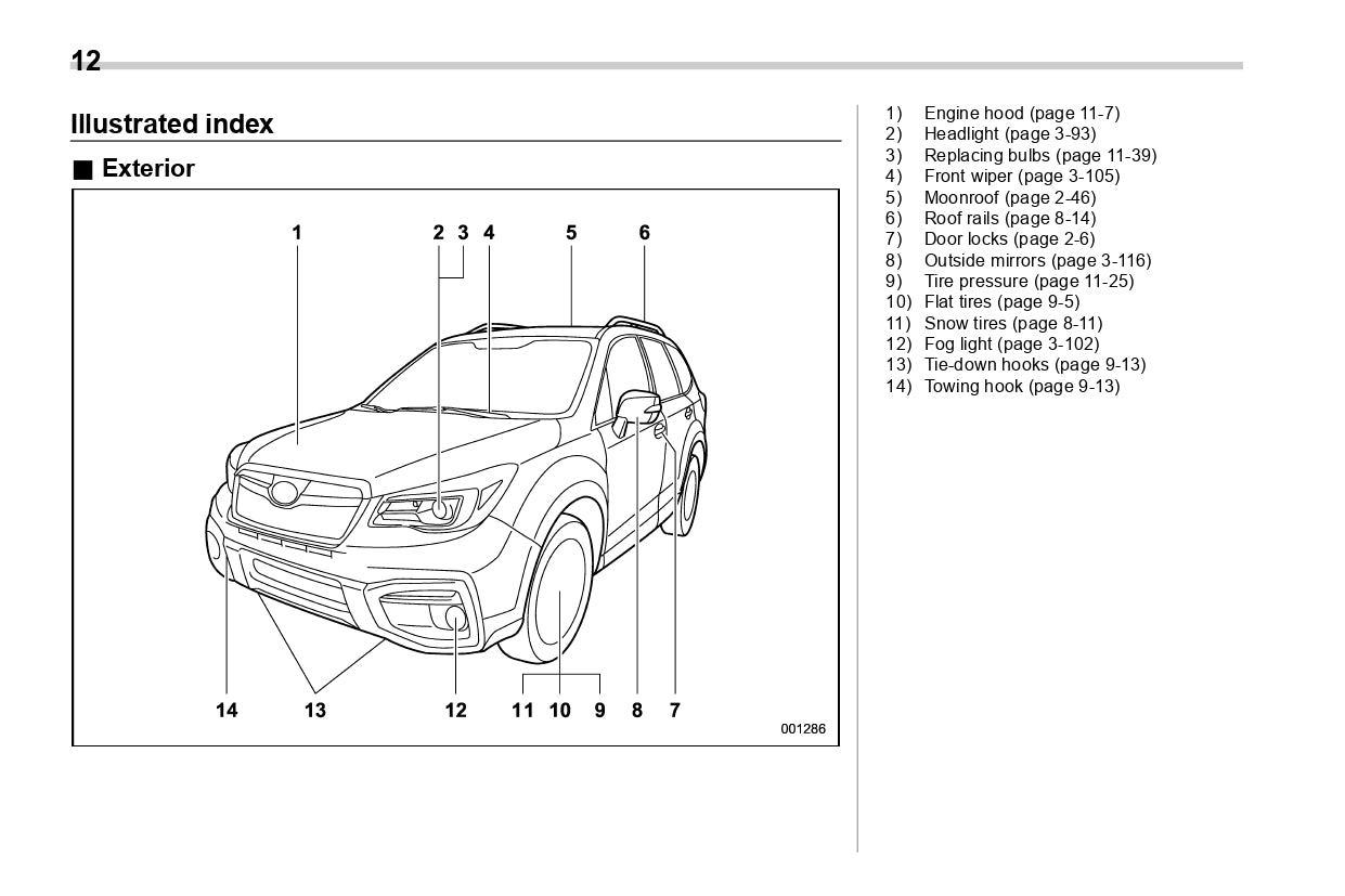 2018 Subaru Forester Bedienungsanleitung | Englisch