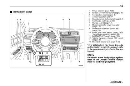 2018 Subaru Legacy/Outback Owner's Manual | English